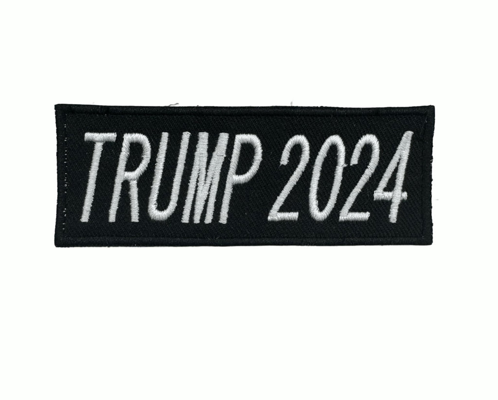 2024 Trump Patriotic Iron Sew On Patch Set Tactical Biker Leather Jacket Vest Patches, 6 Pieces with American Flag, Military, 2nd Amendment - Make America Great Again - MAGA Inspired Gear for Patriots