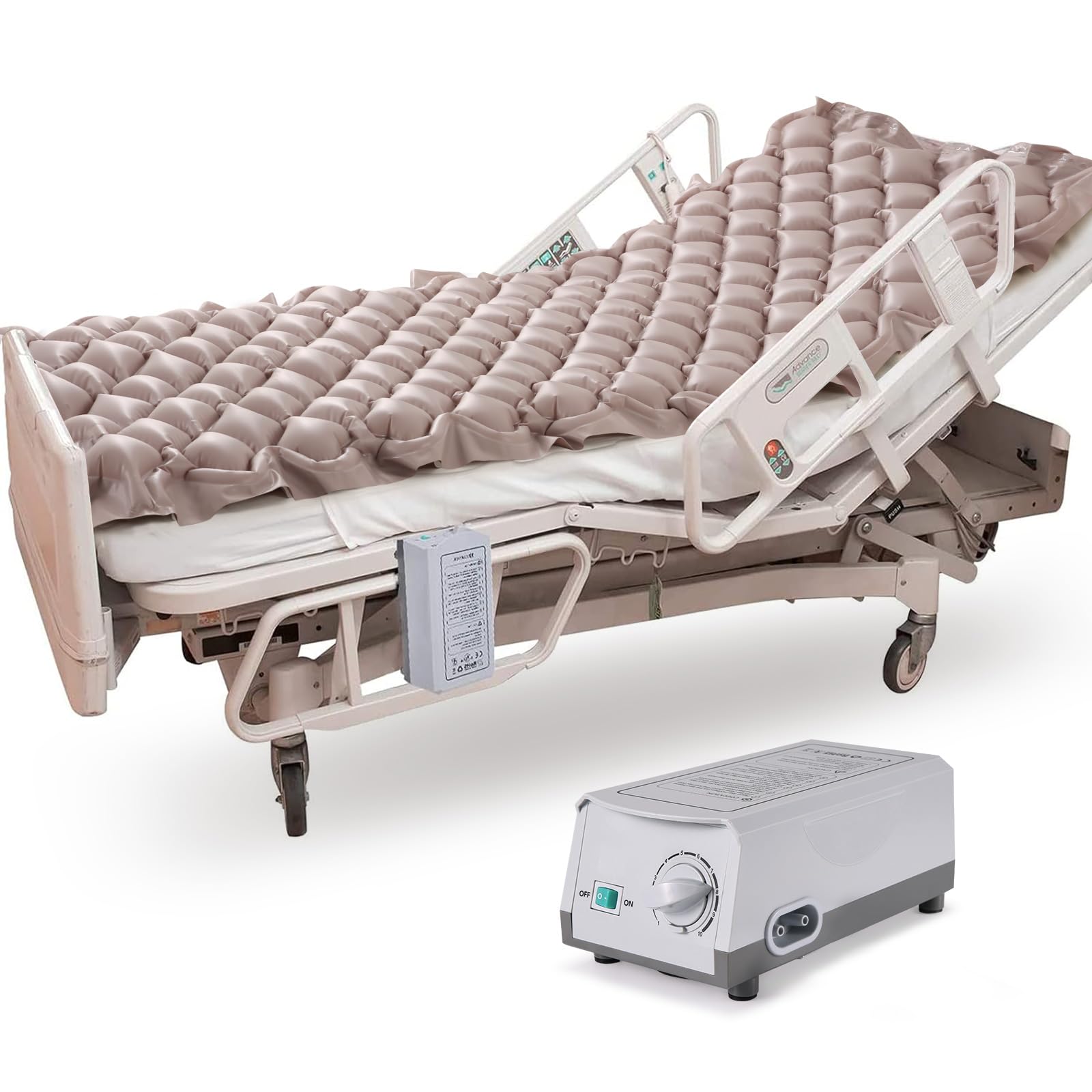 Careboda Alternating Pressure Mattress Anti Decubitus Air Pads with Electric Quiet Pump System, Pressure Sore Pad and Bed Sore Prevention, Air Mattress for Hospital Bed and Home Use
