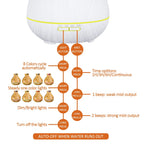 BZseed Aromatherapy Essential Oil Diffuser 550ml 12 Hours White Wood Grain Aroma Diffuser with Timer for Large Room, Home, Baby Bedroom, Waterless Auto Shut-Off, 7 Colors Lights Changing