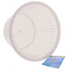U.S. Pool Supply Swimming Pool Plastic Skimmer Replacement Basket (Set of 2) - Skimmer Basket for Inground Pool, Skim Filter Remove Leaves and Debris - 8" Top, 5.5" Bottom, 5" Deep - Not Weighted