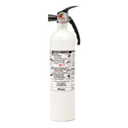 Kidde Fire Extinguisher for Home & Office Use, 5-B:C, 3.2 Lbs., USCG Approved with Strap Bracket (Included) & Kitchen Fire Extinguisher, Home Use for Grease Fires, 3.9 Lbs., Wall Mount Included, White