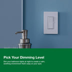 Lutron Diva LED+ Dimmer Light Switch for Dimmable LED, 150 Watt, Single-Pole or 3-Way, DVCL-153P-WH, White