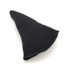 Bestjybt Women Halloween Witch Hat Wool Knitted Cap for Party Masquerade Cosplay Costume Accessory Daily (Black)