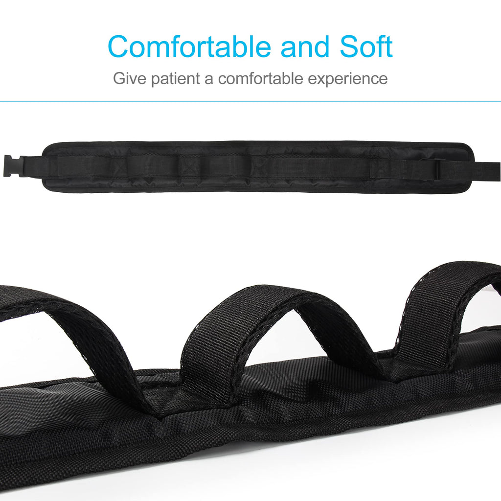 REAQER Gait Belt Transfer Belts for Lifting Seniors Walking and Standing Assist Aid for Bariatric, Elderly, Handicap, Occupational & Physical TherapyCaregiver Nurse Therapist