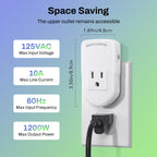 BN-LINK Wireless Remote Control Outlet Electrical Switch for Lights, Fans, Christmas Lights, Small Appliance, 100ft Long Range White (Learning Code, 3 Outlets +1 Remote) 1200W/10A, ETL & FCC Certified