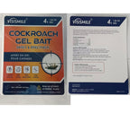 Roach Gel Bait Indoor and Outdoor: Cockroach Killer Repellents for German Cockroaches, Small Roaches – Cockroach Deterrent for Homes and Kitchens – Pet Safe Roach Control 4-Tubes