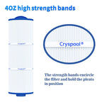Cryspool® 05043 Filter Compatible with 20690 Marquis Hot Tub Filter, 5CH-512, 50 Sq. Ft Spa Filter Cartridge, 2 Pack