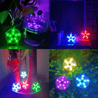DeeprBetter Floating Pool Lights,Color Changing Waterproof Magnetic Pond Lights,Pool Light That Float,Starfish Above Ground Pools Light Up for Pond,Hot tub,Bathtub,Shower,Halloween,Christmas-2pcs