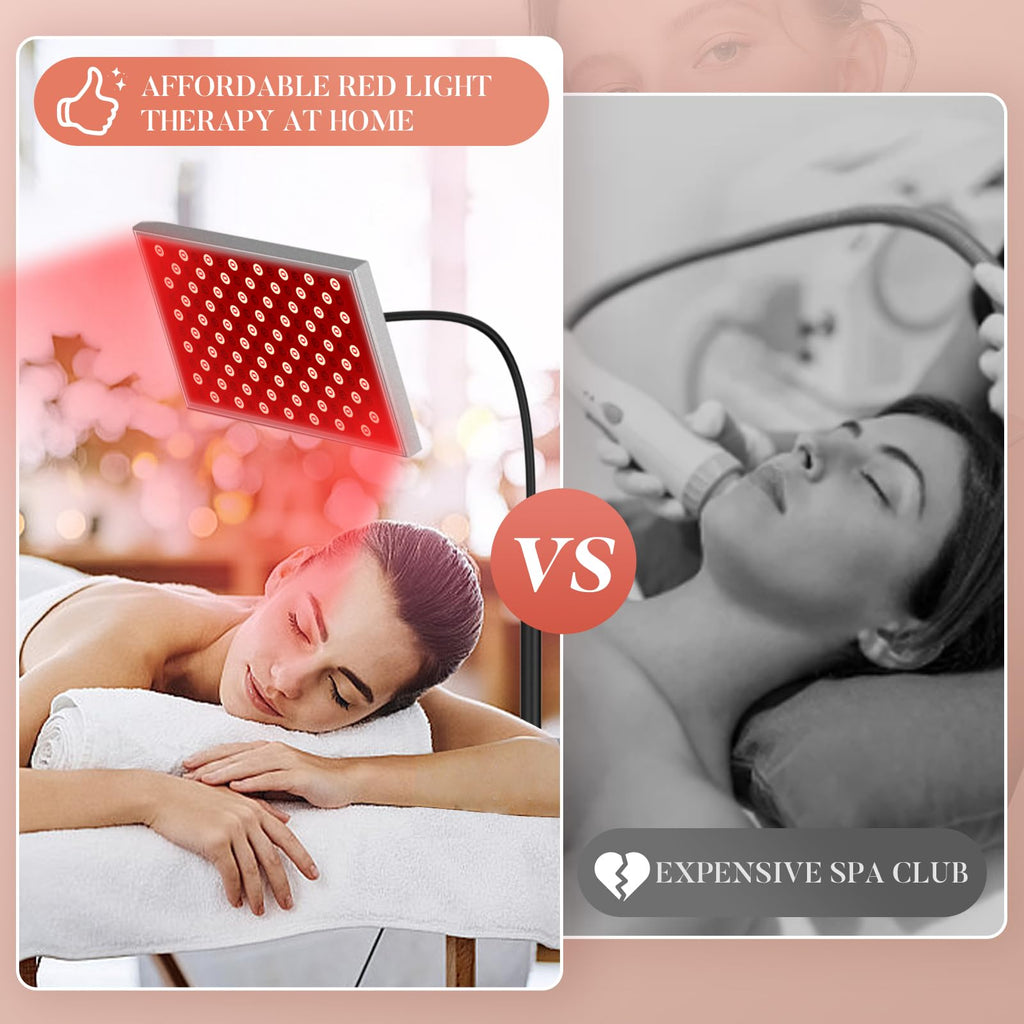 Red Light Therapy for Body, Infrared Light Therapy Panel with Stand, Red Light Therapy Lamp, 660nm Deed Red Light and 850nm Near Infrared LED Red Light Therapy Device at Home for Face and Body
