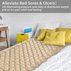 Alternating Pressure Pad Air Mattress for Hospital Bed Mattress Topper & Pump System Colchon Antiescaras para Persona Encamada Bed Sore Pads, Size 36" x 78" x 3"