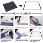 Windows Screen and Screen Door Replacement, 48"x118" Durable Fiberglass Screen Mesh - Screen & Sliding Screen Door Repair for Patio & Window