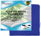 Relax Home Life Wedge Pillowcase Designed to Fit Our 7.5" Bed Wedge 25" W x 26" L x 7.5" H, Allergy Friendly 100% Egyptian Cotton Replacement Cover, Fits Most Sleeping Wedges Up to 27" W x 27" L x 8H