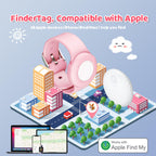 PawGaze Bracelet Tracker for Kids, Compatible with Apple iOS FindMy App, Anti-Lost Tracking Device for Girls/Boys/Elderly, Hidden Soft Silicone Holder Bracelet Wristband