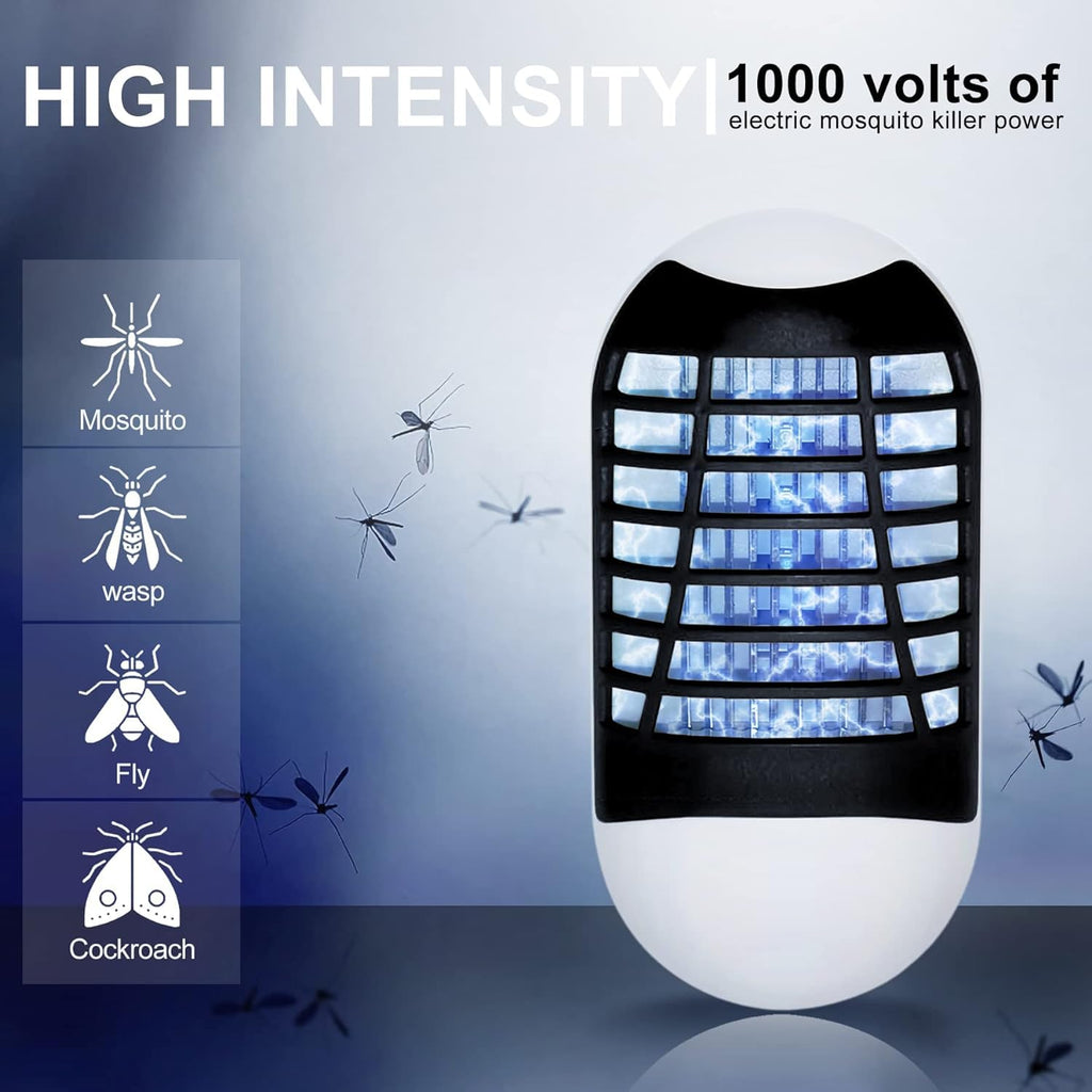Bug Zapper Indoor, Electronic Fly Zapper Lamp, Non-Toxic, Silent Insect Mosquito Killer, Fly Killers Indoor for Home Use…