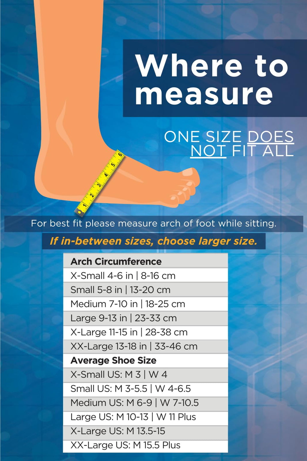 OrthoSleeve FS6 Foot Bracing (Single Sleeve) treats Plantar Fasciitis, Achilles Tendonitis and relieves heel pain in a soft, moisture-wicking fabric