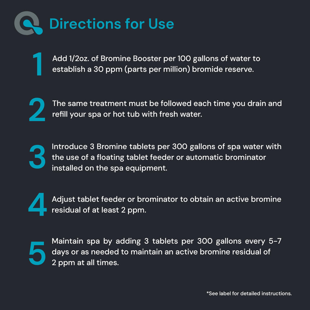 AquaDoc Bromine Booster for Hot Tub and Spa - 16 oz - Sodium Bromide to Establish Bromide Reserve - Compatible with Bromine Tablets - Made in USA