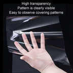 50pcs Transparent Tattoo Transfer Paper, Clear Pattern Thermal Tattoo Transfer Film Paper Tattoo Stencil Transfer Tattoo Transfer Paper Kit for Tattooing