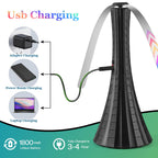 Fly Fans for Tables Rechargeable, Fly Fans for Outdoor Tables, Food Fans to Keep Flies Away, USB Fly Fans Belfans, 1800mah Large Capacity Fly Repellent, 6PCS, Black