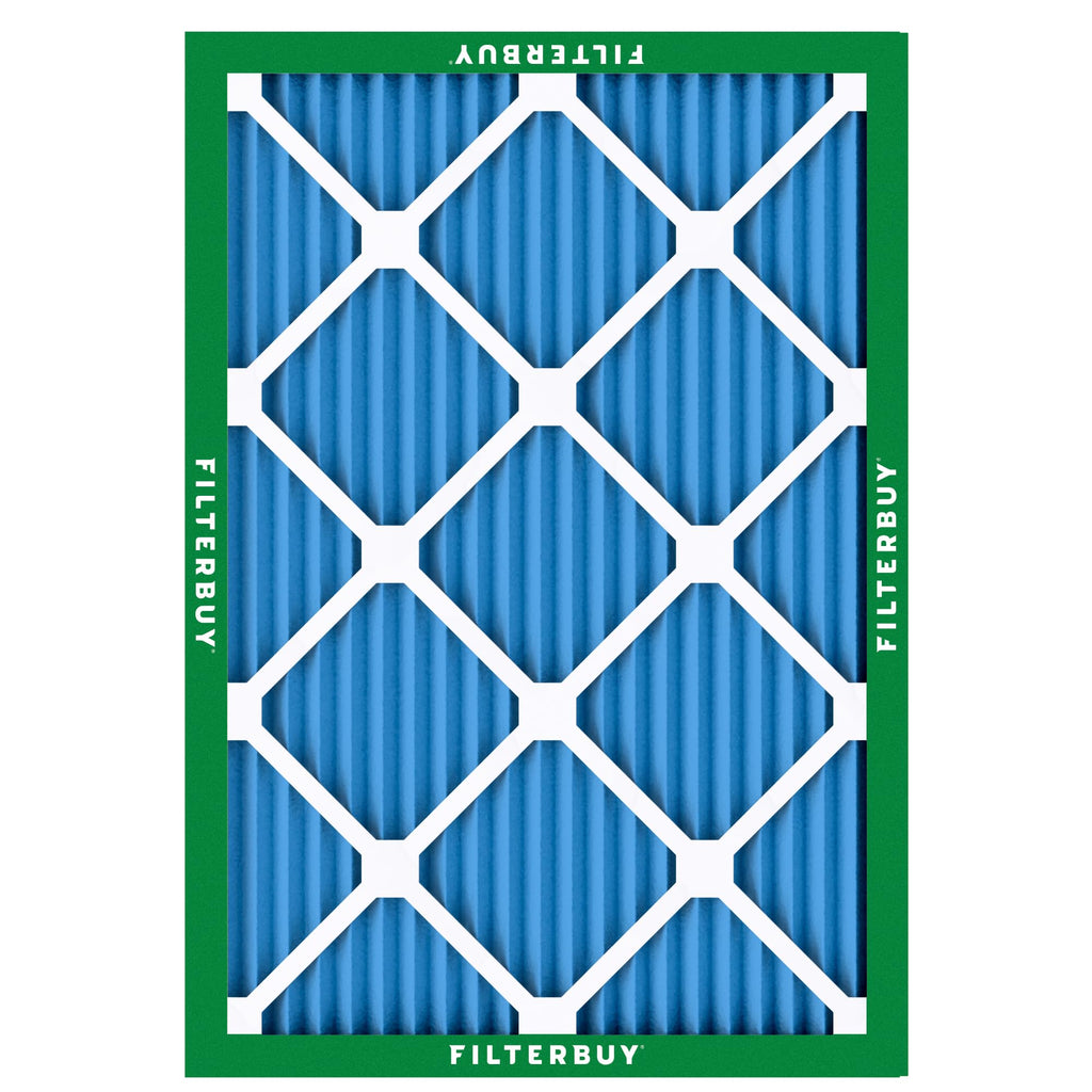 Filterbuy 16x20x1 Air Filter MERV 13 Optimal Smoke & Allergy Defense (4-Pack), Electrostatic Pleated HVAC AC Furnace Filters Replacement, Made in USA (Actual Size: 15.50 x 19.50 x 0.75)