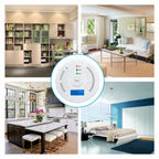 2 Pack Carbon Monoxide Detectors,CO Detectors Battery Powered,Carbon Monoxide CO Alarms with Light&Digital Display for Home,Bedroom,Kitchen,Office