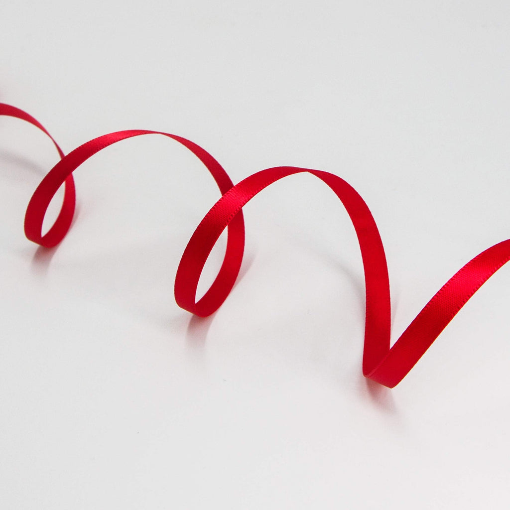Ribbli 3 Rolls Double Faced Satin Red Craft Ribbon,Total 30 Yards,(1/4 Inch x 10-Yard,5/8 Inch x 10-Yard,1 Inch x 10-Yard),Use for Bows Bouquet,Wreath,Gift Wrapping,Christmas Decoration