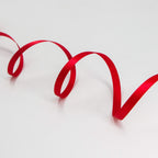 Ribbli 3 Rolls Double Faced Satin Red Craft Ribbon,Total 30 Yards,(1/4 Inch x 10-Yard,5/8 Inch x 10-Yard,1 Inch x 10-Yard),Use for Bows Bouquet,Wreath,Gift Wrapping,Christmas Decoration