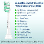 Aoremon Replacement Heads for Philips Sonicare Electric Toothbrush Compatible with Sonicare 2 Series C2 C1 Brush head and for all Sonicare Click-on Toothbrush Modles, 10 Pack