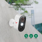 1080p Wireless Security Camera with AI Human Detection, Night Vision, 2-Way Talk, Cloud Storage, 2.4G WiFi, Battery Camera for Home Security (1 Spotlight)