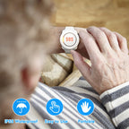 Daytech Wireless Caregiver Pager System Call Button Nurse Alert for Elderly Alert System for Seniors Disabled Patient 1 Alert Watches + 1 Receiver
