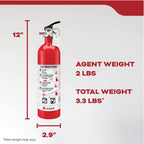 Kidde Mariner PWC Marine Fire Extinguisher for Boats, 5-B:C, 3.3 Lbs., Coast Guard Approved, Mounting Bracket (Included), White