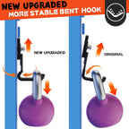ULIBERMAGNET Upgraded Large Magnetic Hooks,Strong Heavy Duty Magnet Hooks for Power Drill,Broom,Garden Tools,Pegboard,Garage,Workshop,Hardware, 4 Pack Magnet Storage Holder for Hanging(Black)