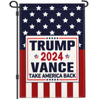 NASIAN Trump Vance 2024 Garden Flag Take America Back Garden Flag Trump Vance 2024 Yard Signs Patriotic American Garden Flags for Outside 12x18 Double Sided Outdoor House Lawn Decorations Banner