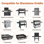 Whaleme 100 Pack Grease Cup Liners Compatible with Blackstone Griddle 5017 - Griddle Accessories, Disposable Grill Grease Tray, Aluminum Foil Drip Pan Grease Catcher Cup Liner for 17, 22, 28, 36 Inch
