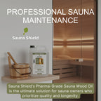 Sauna Shield Sauna Wood Oil - 1.32 Gallons - 100% Pharma-Grade Paraffin Oil | Protects & Nourishes Sauna Wood | Solvent-Free, Unscented, Covers 600+ Sq Ft | for Traditional & Infrared Saunas