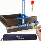 Cabinet Hardware Jig, Cabinet Handle Jig with Automatic Center Punch, Avoid Jitter Caused by Direct Drilling. Use for Handles and Pulls on Drawers/Doors, Perfect Set.