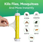 Sticky Fly Trap Indoor & Outdoor Pack of 4 | Hanging Fly Stick for Gnats, Flies, Wasps, Mosquitoes & Other Flying Bugs | Fly Trap Sticky | Home Pest Control | Flying Insect Trap Rolls | Ucatch