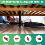 LUOJIBIE Roach Bait Stations, Natural Cockroach Repellent, Roach Traps Indoor/Outdoor Use, Roach Killer Indoor Infestation for Small & Large Roaches-24P