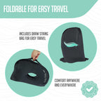 Cushy Tushy Foldable Sit Bone Seat Cushion - for Sit Bone Pain, Hip, Butt, Ischial Tuberosity, Hamstrings, and Sciatica Pain Relief - for Home, Office, and Driving…