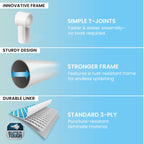INTEX Rectangular Frame 14 ft 9 in x 7 ft 3 in x 33 in Above Ground Pool, Swimming Pool with Steel Frame and 530 GPH Cartridge Filter Pump