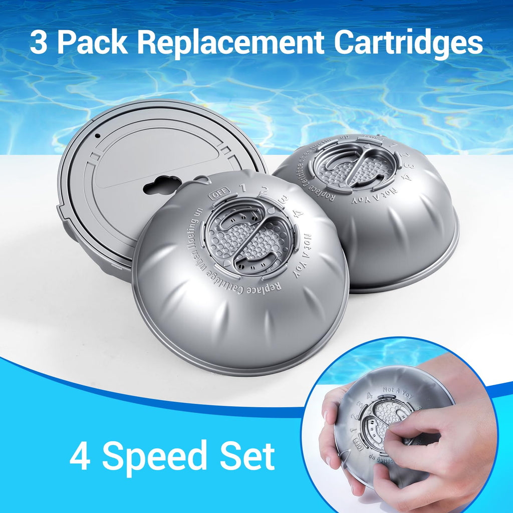 CGECGE Hot Tub Cartridges Replacement for Frog Ease Floating System UP to 600 Gallons,3 Packs
