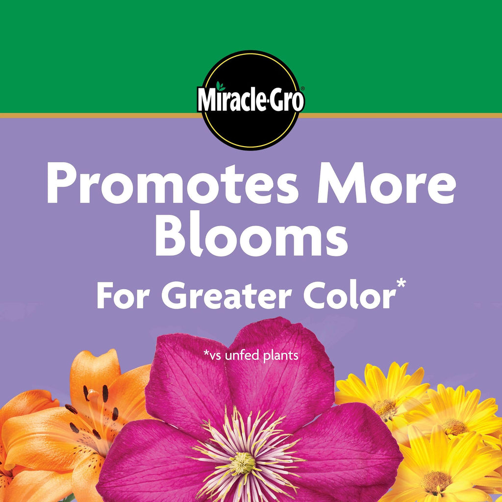 Miracle-Gro Water Soluble Bloom Booster Flower Food Fertilizer - 10-52-10 Formula for Annuals Perennials and Containers - Promotes Vibrant Flowers and Rich Color, 4 lbs.