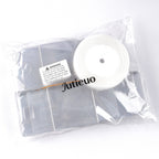 Jutieuo 45pcs Pack Clear Plastic Party Favor Boxes 2x2x2 Inches with Ribbons, Transparent Cube Treat Boxes for Candy Cupcake Goodie Gift, Individual Hot Cocoa Bomb Packaging Box