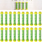 Qualirey 20 Pcs Sticky Fly Trap Fly Stick with Hanging Hook Adhesive Mosquito Catcher for Indoor Outdoor Trap Houseflies and Flying Insects Bee Wasp Moth Fly, 10.2 x 2.5 Inch