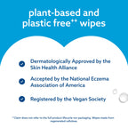 WaterWipes Sensitive+ Newborn & Baby Wipes, 3-In-1 Cleans, Cares, Protects, 99.9% Water, Unscented & Hypoallergenic, 720 Count (12 Packs)