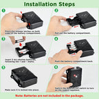 Loraffe Rodent Repellent Ultrasonic Under Hood Animal Repeller Battery Powered Rodent Strobe Light Keep Rat Mice Away from Car Engine Truck Garage Attic Basement Warehouse Barn Shed Vehicle Protection