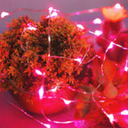 Ariceleo Led Fairy Lights Battery Operated, 4 Packs Mini Battery Powered Copper Wire Starry Fairy Lights for Bedroom, Christmas, Parties, Wedding, Centerpiece, Decoration (5m/16ft Red)