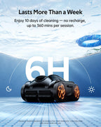 iGarden Pool Cleaner K Series, 6H Cordless Robotic Pool Vacuum for Inground & Above Ground Pools, AI Timer, Smart Navigation, Floor, Walls&Waterline Scrubber, Touchscreen, Auto-Parking