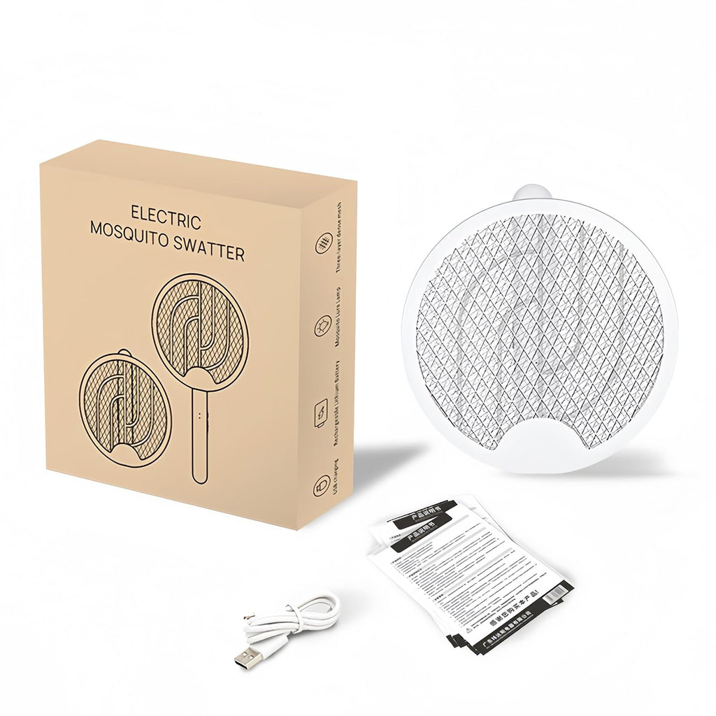 iHave Electric Fly Swatter, 2-in-1 Bug Zapper for Home Indoor and Outdoor Use, Rechargeable Dual Modes Mosquito Zapper, Say Goodbye to Bugs in Your Bedroom, Kitchen, Backyard, Patio and Camping