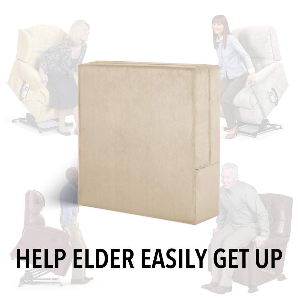 Tromlycs Recliner Cushions for Elderly Long Sitting Gel Memory Foam Cushion for Recliner 20 x 20 x 5 Inch Khaki