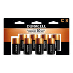 Coppertop C Batteries, 8 Count (Pack of 1), C Battery with Long-lasting Power, All-Purpose Alkaline Battery for Household and Office Devices